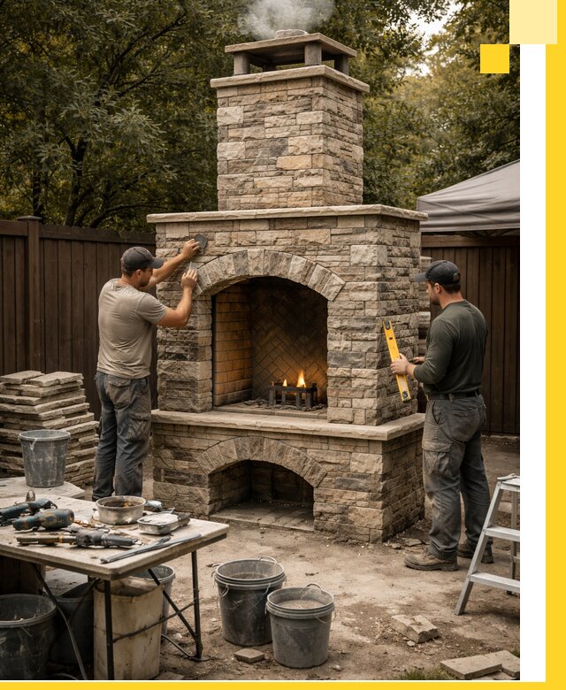 Проектирование и установка уличных каминов в Нурлате