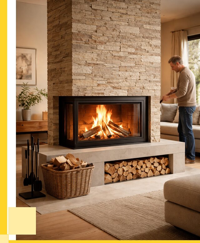 Дровяной камин под ключ в Нурлате от 208540 р. | ЭриданНрт