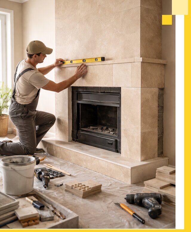 Установка и монтаж каминов в частном доме под ключ в Нурлате