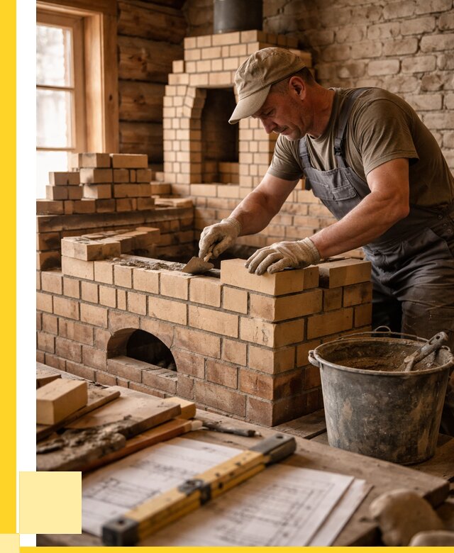 Кладка печей из кирпича в Нурлате цены от 31281 р. - ЭриданНрт