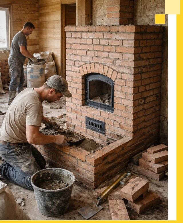 Профессиональное строительство печей в Нурлате под ключ