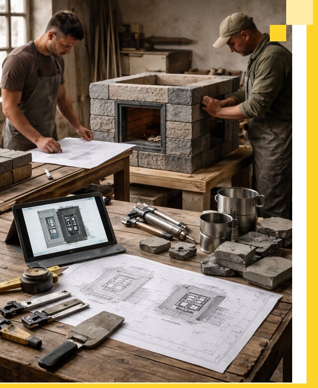 Разработка проектов печей с согласованием и монтажом в Нурлате