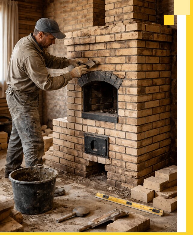 Кирпичные печи под ключ в Нурлате: проектирование и кладка