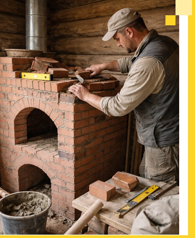 Изготовление и установка русских печей в Нурлате под ключ