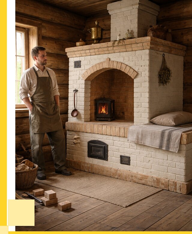 Русские печи с лежанкой под ключ в Нурлате от 156405 р. ЭриданНрт