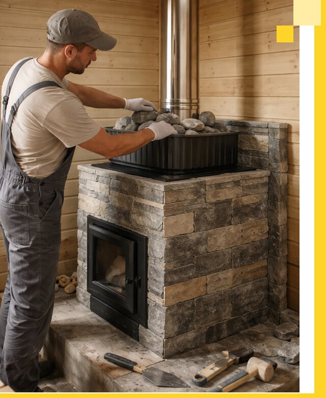 Печи для парной в Нурлате, производство, монтаж и обслуживание