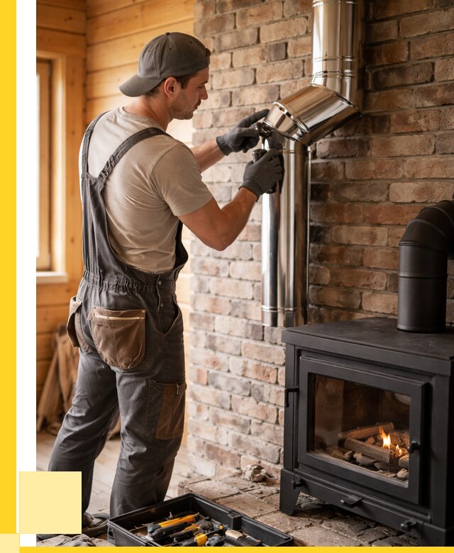 Монтаж дымоходов для печей в Нурлате от 7820 р. | ЭриданНрт