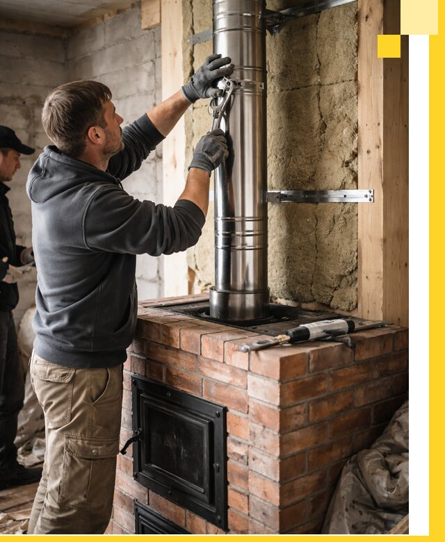 Изготовление и монтаж печей и дымоходов под ключ в Нурлате