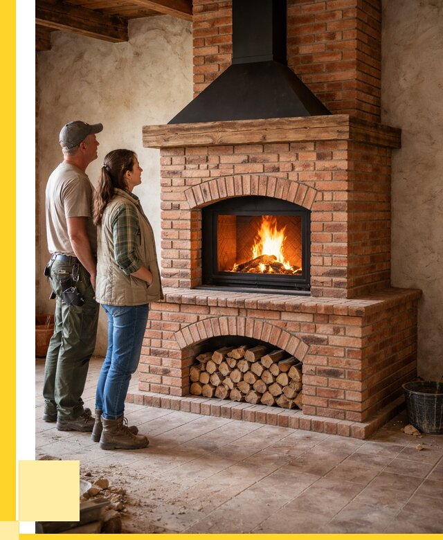 Печи камины из кирпича в Нурлате от 125124 р. | ЭриданНрт