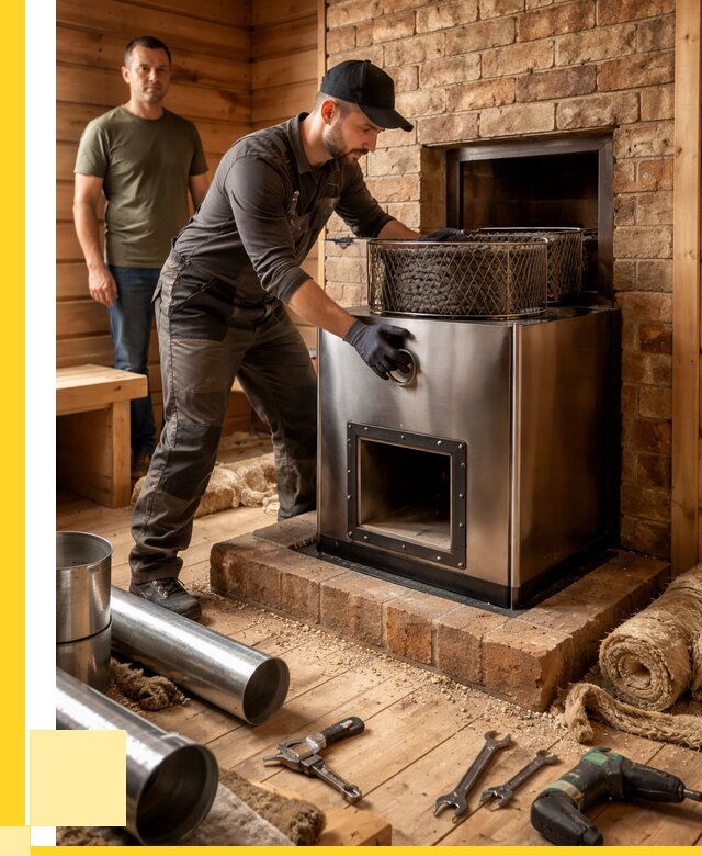 Монтаж банных печей под ключ в Нурлате от 18769 р., ЭриданНрт