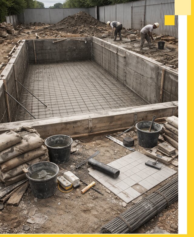 Строительство бассейнов под ключ в Нурлате, дизайн и монтаж