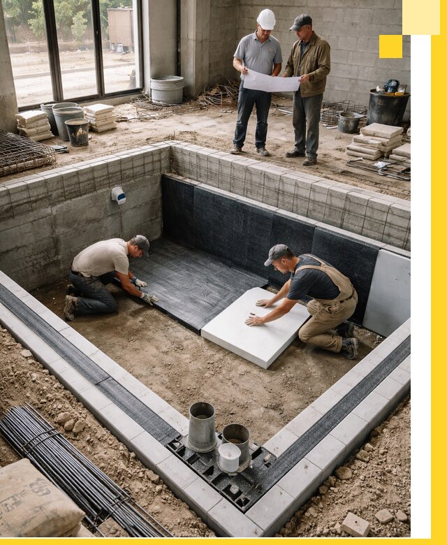 Проекты частных и общественных бассейнов под ключ в Нурлате