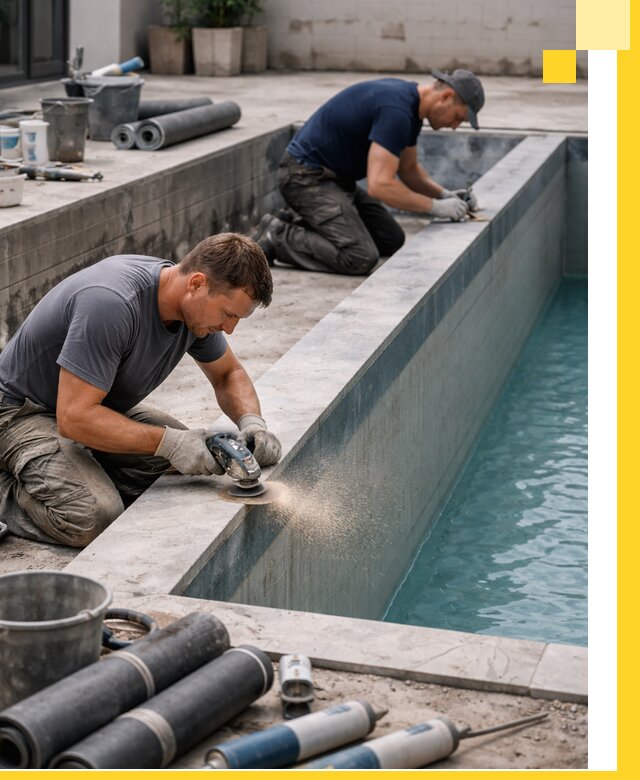 Профессиональный ремонт бассейнов под ключ в Нурлате