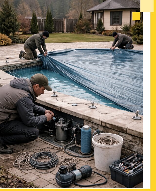 Консервация бассейнов в Нурлате: подготовка к длительному хранению