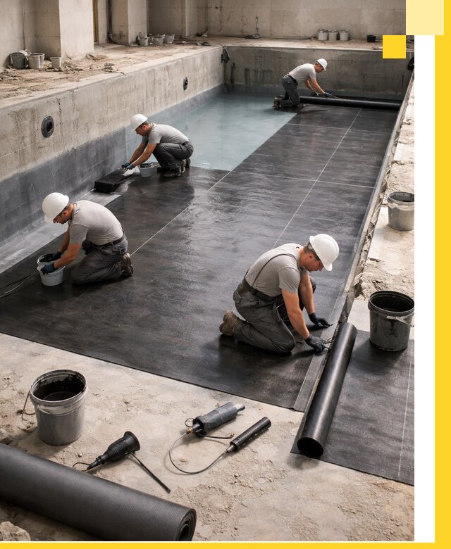 Профессиональная гидроизоляция бассейнов и чаш в Нурлате под ключ