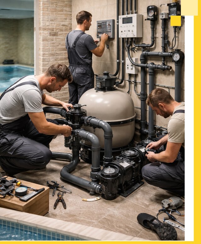 Комплексное оборудование для бассейнов под ключ в Нурлате