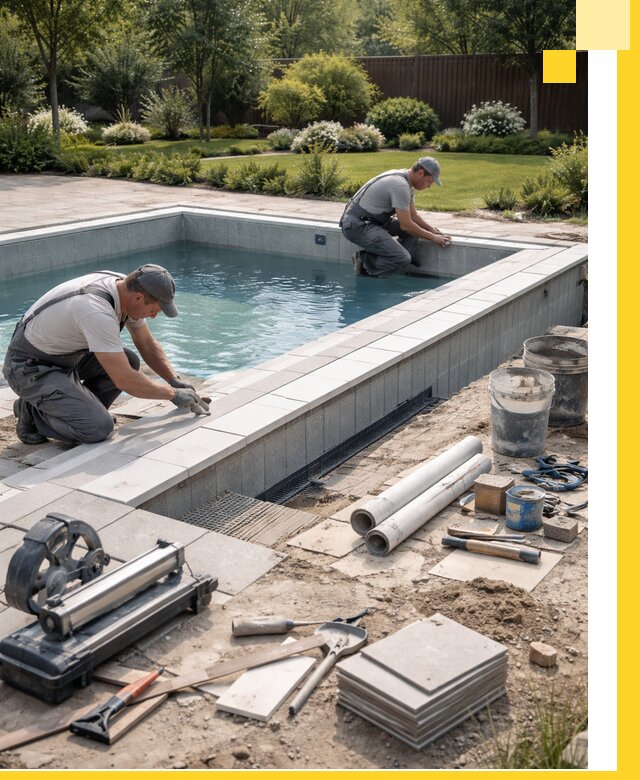 Строительство открытых бассейнов под ключ в Нурлате профессионально