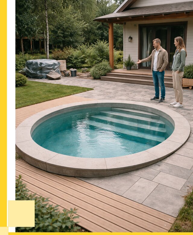 Бассейн на даче под ключ в Нурлате от 208540 р., ЭриданНрт