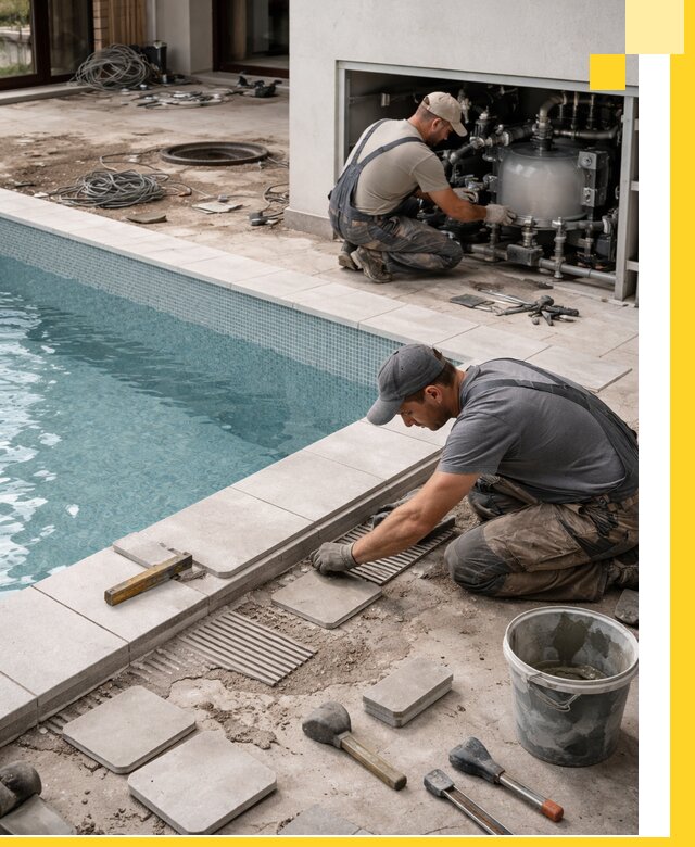 Строительство и монтаж бассейнов в коттедже в Нурлате