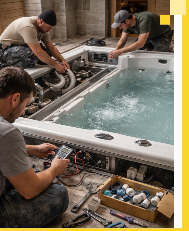 Гидромассажные бассейны под ключ в Нурлате, дизайн и монтаж