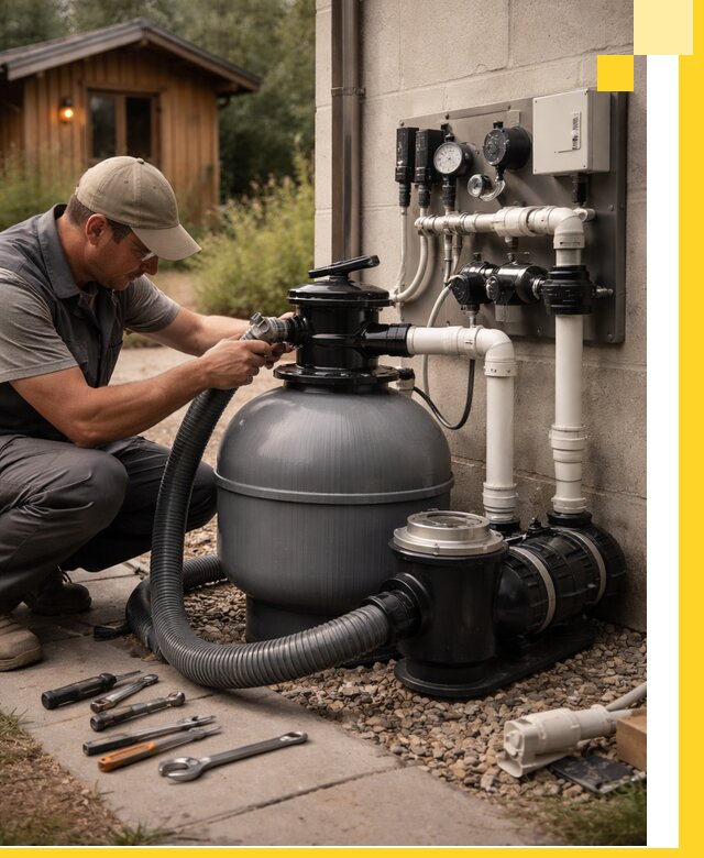 Продажа и монтаж фильтров и насосов для бассейнов в Нурлате