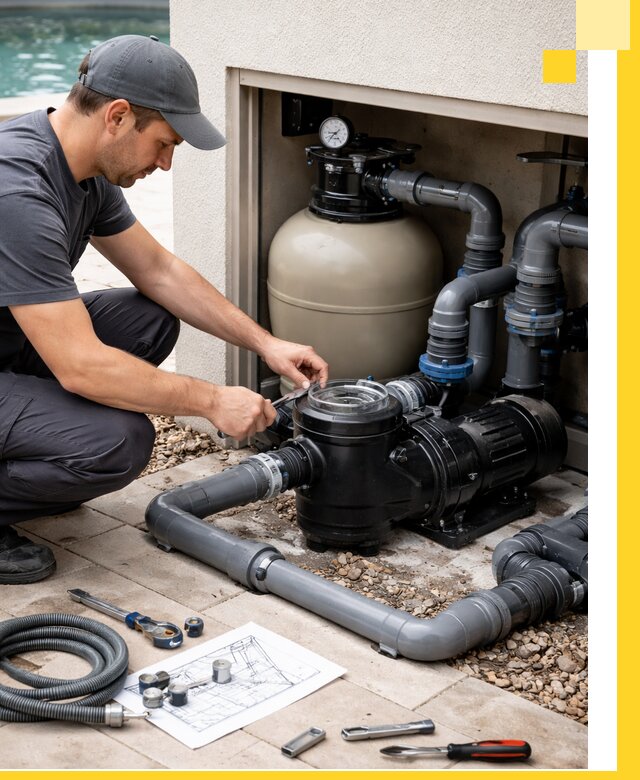 Поставка, монтаж и сервис насосов для бассейнов в Нурлате