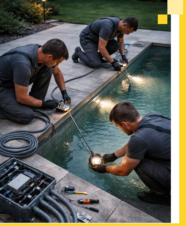 Профессиональное освещение бассейнов в Нурлате: дизайн и монтаж