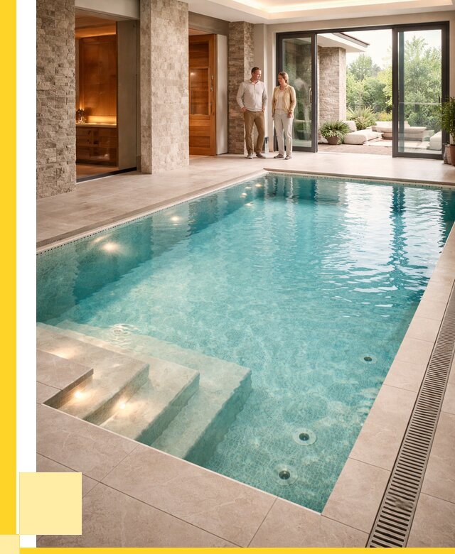 Бассейн во дворе в Нурлате: проект, отделка от 1251240 р. | ЭриданНрт