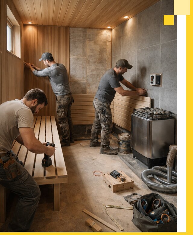 Сауны под ключ в Нурлате, проектирование, строительство, отделка