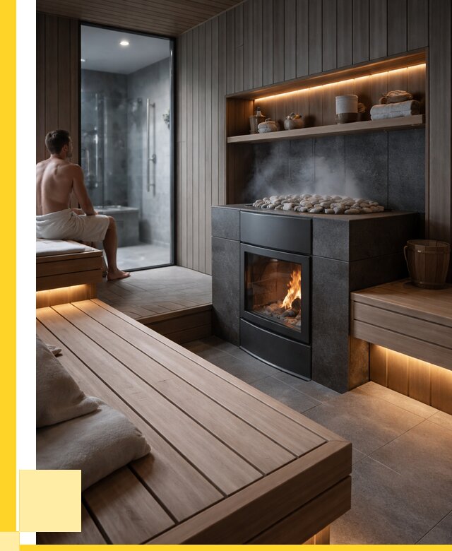 Проект сауны в частном доме в Нурлате от 36495 р. | ЭриданНрт