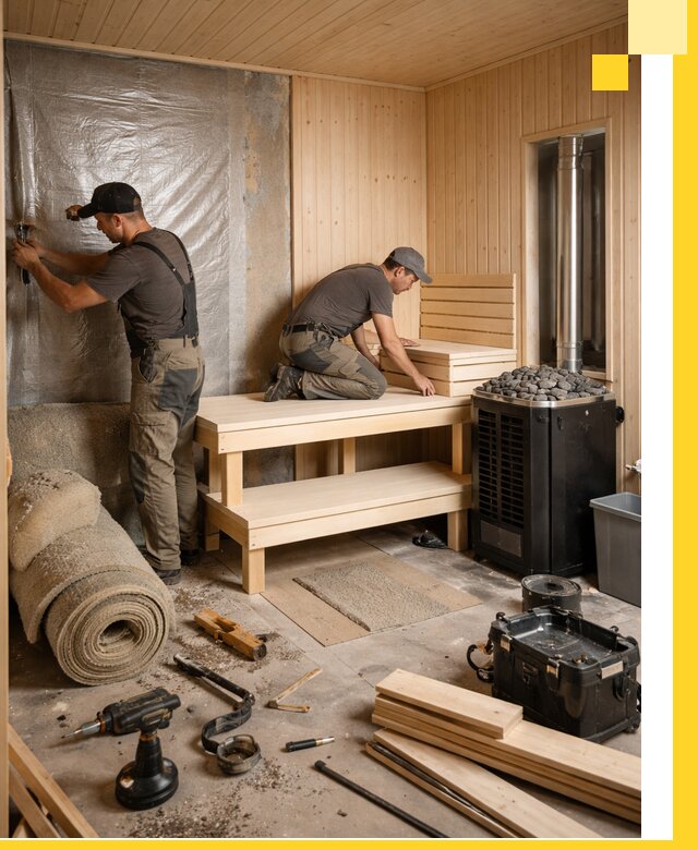 Проекты саун под ключ в Нурлате дизайн и строительство