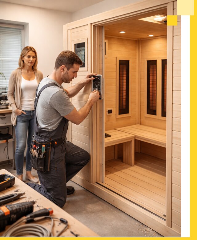 Инфракрасные сауны под ключ в Нурлате продажа и установка