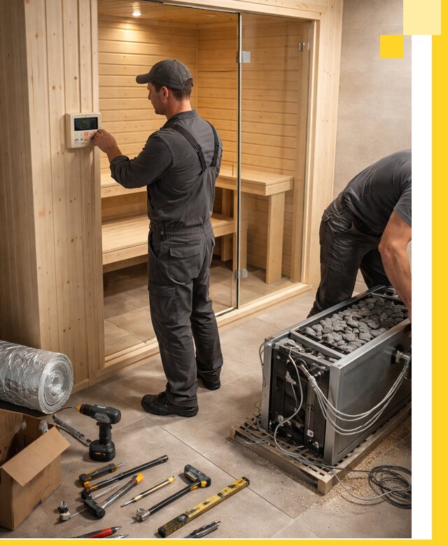 Поставка, установка и монтаж электрических саун в Нурлате