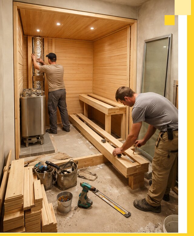 Проектирование и установка домашних саун под ключ в Нурлате