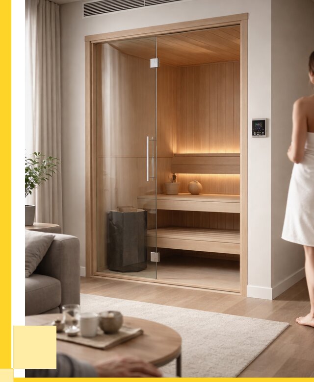 Сауна в квартире под ключ в Нурлате от 125124 р. ЭриданНрт