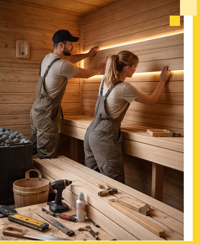 Дизайн саун и бань под ключ с индивидуальным проектом в Нурлате