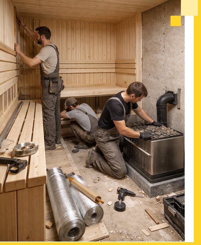 Индивидуальные сауны на заказ в Нурлате под ключ, проект и монтаж