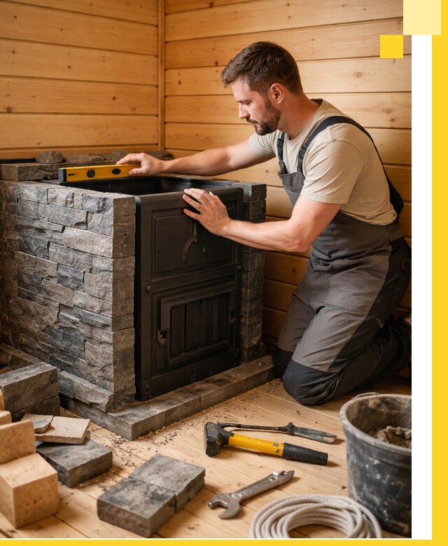 Производство и установка печей для саун под ключ в Нурлате