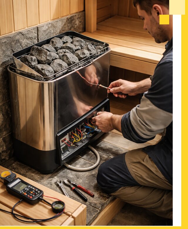 Продажа и установка электрокаменок для саун в Нурлате