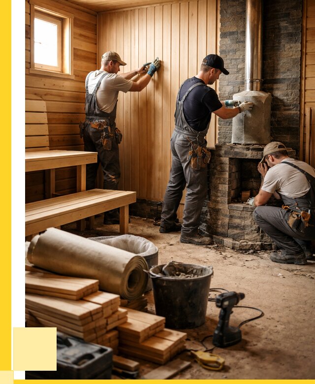 Ремонт бань под ключ в Нурлате от 46922 р. | ЭриданНрт