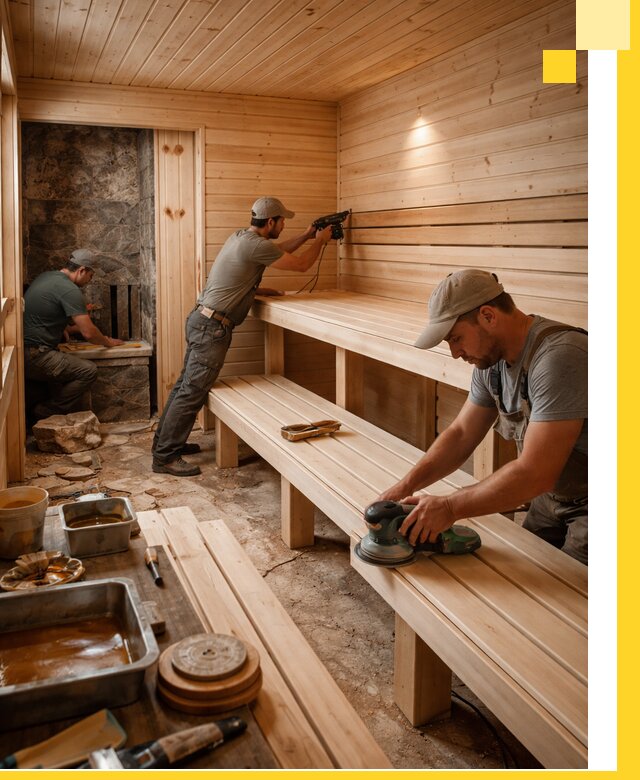 Профессиональная отделка бань в Нурлате под ключ, с гарантией