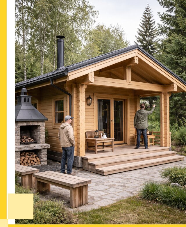 Деревянные бани под ключ в Нурлате от 469215 р. | ЭриданНрт