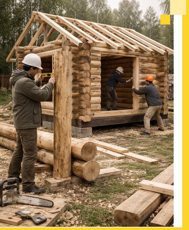 Строительство бань для дачи под ключ в Нурлате с доставкой и монтажом