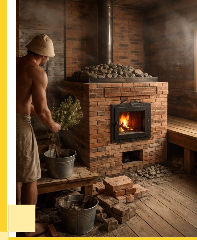 Кирпичные банные печи в Нурлате от 93843 р. | ЭриданНрт