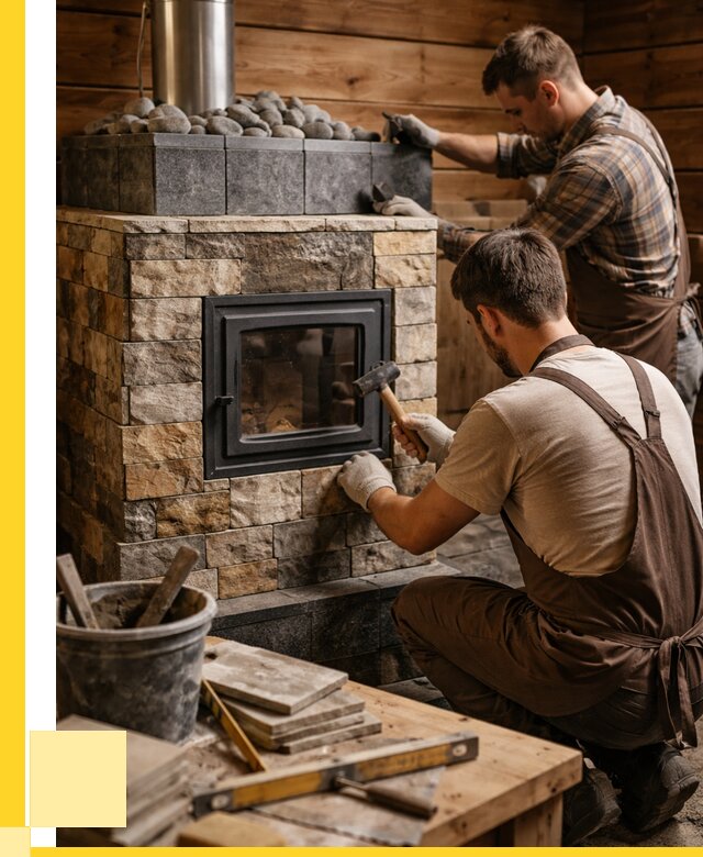 Облицовка банной печи в Нурлате от 15641 р. | ЭриданНрт