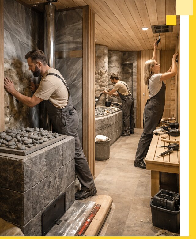 Строительство бань и SPA процедур в Нурлате под ключ и отделкой