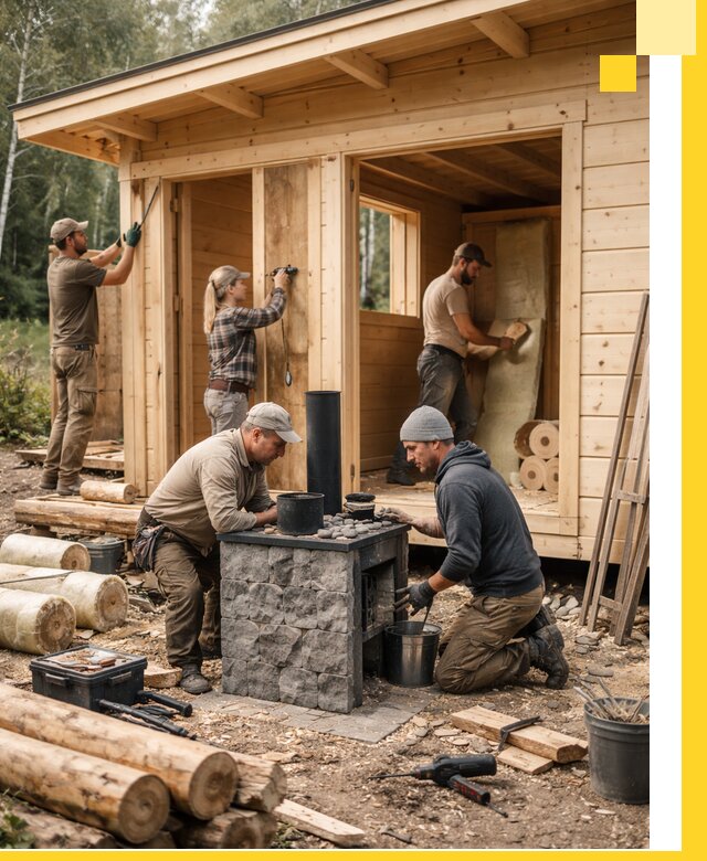 Купить баню под ключ в Нурлате строительство монтаж отделка