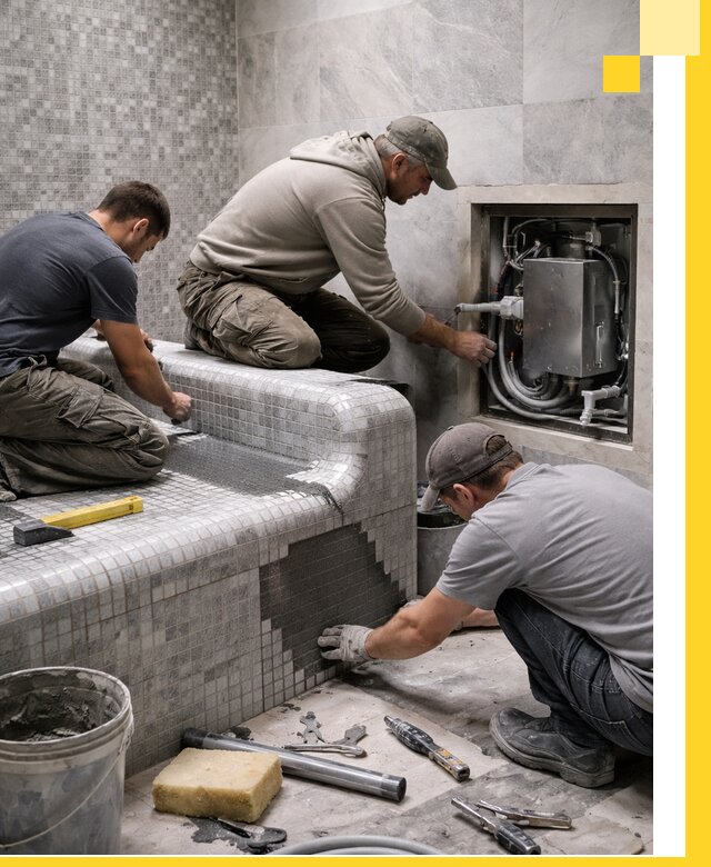 Проекты хамамов под ключ в Нурлате и дизайн и строительство