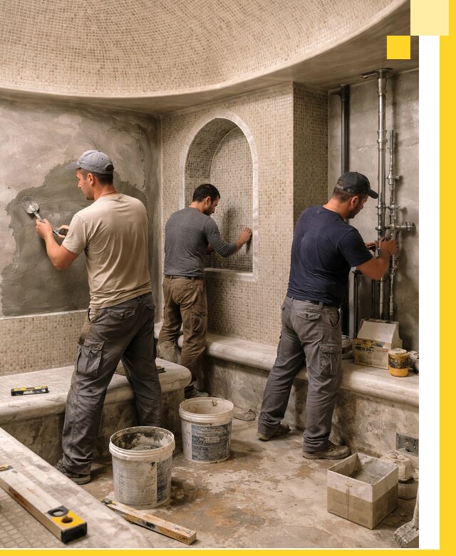 Профессиональный монтаж хамамов под ключ в Нурлате с гарантией