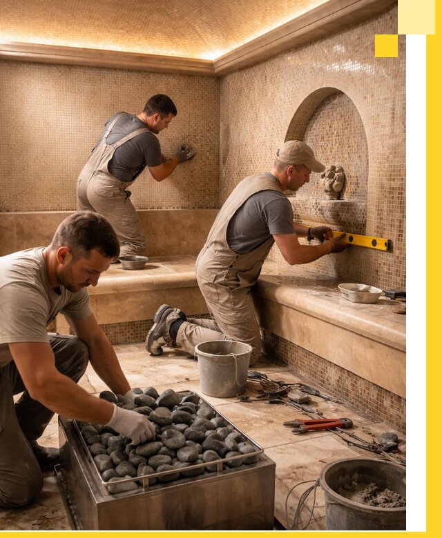 Проектирование и строительство хамама и сауны в Нурлате